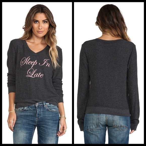 💕WILDFOX💕 Sleep In Late Baggy Beach Jumper - Picture 5 of 8